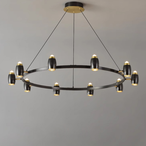 Brass Ping Chandelier