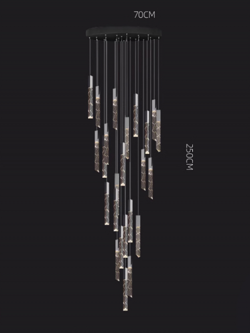 Carn Black Chandelier