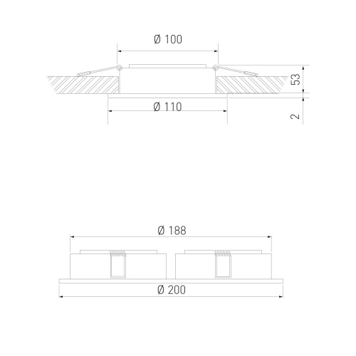 Elektrostandard 1071/2 MR16 WH белый