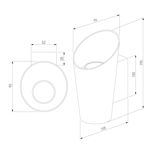Elektrostandard 1539 TECHNO LED белый