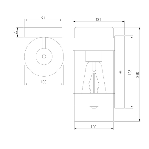 Elektrostandard 35167/D темно-коричневый