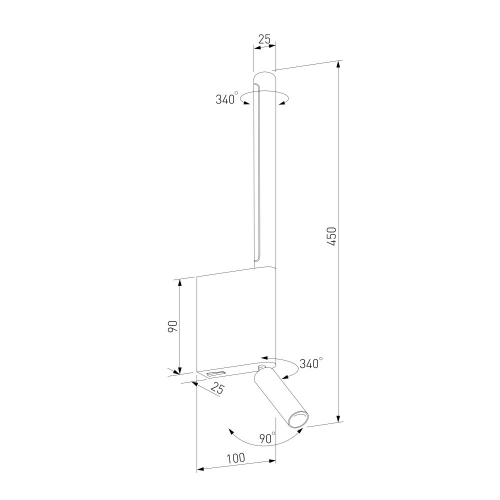 Elektrostandard 40111/LED черный