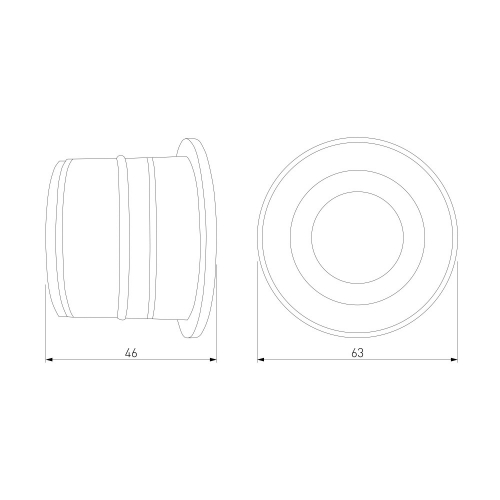 Elektrostandard MRL LED 1108 алюминий