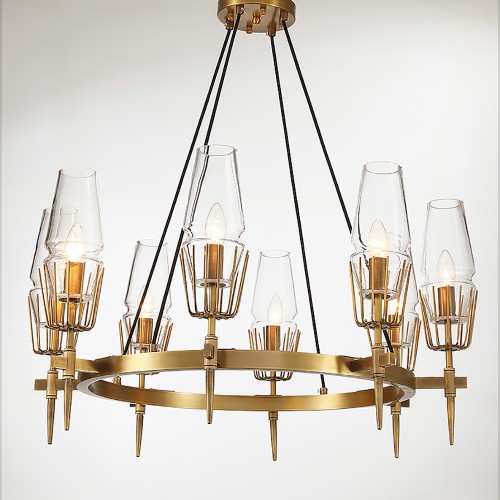 Дизайнерский светильник Fashion Brass Round Chandelier