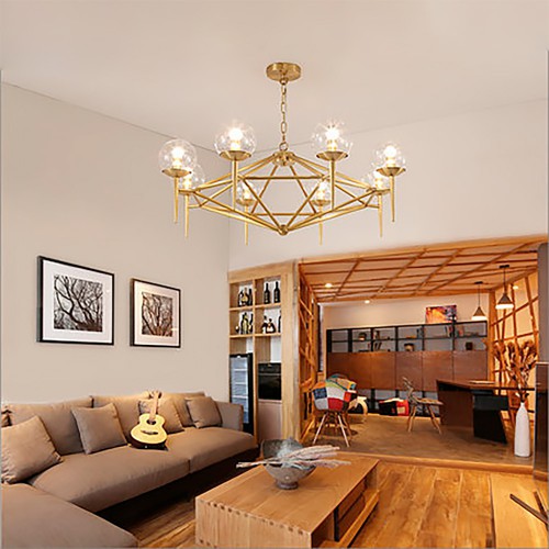 Gold Sea Line Chandelier