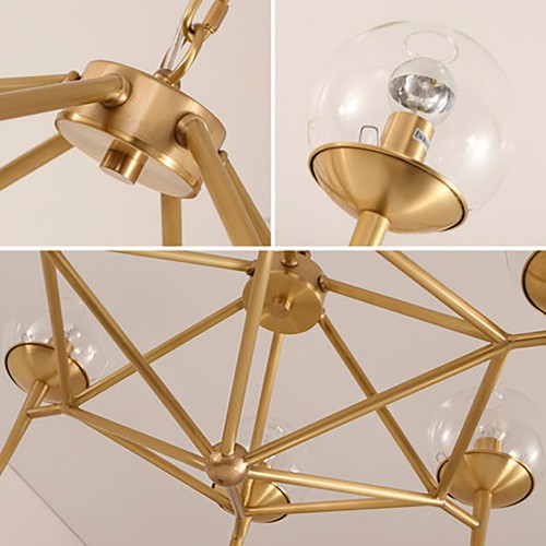 Gold Sea Line Chandelier