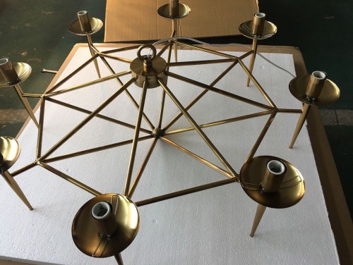 Gold Sea Line Chandelier