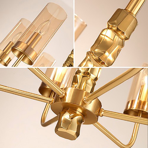 Gold Sea Glass Chandelier 3