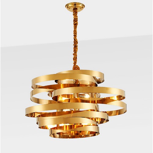 Golden Tornado Chandelier