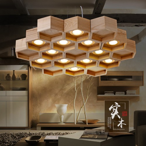 Светильник Honeycomb Wooden Ecolight