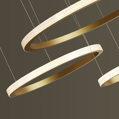Дизайнерская люстра Light Ring Brass 2