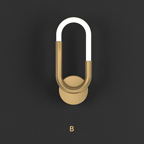 Бра дизайнерский Loop Brass Wall