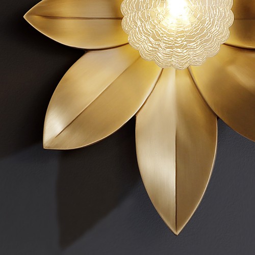 Дизайнерский бра Luxury Brass Modern Flower