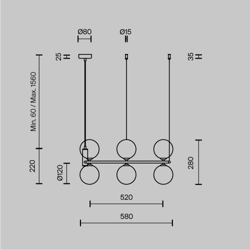 Maytoni MOD013PL-06BS1