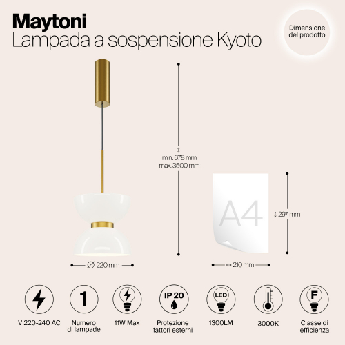Maytoni MOD178PL-L11G3K