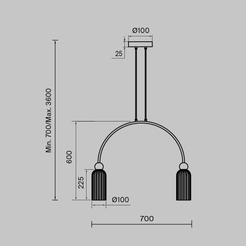 Maytoni MOD302PL-02W