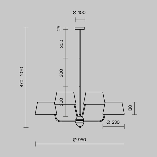 Maytoni MOD360PL-08BS