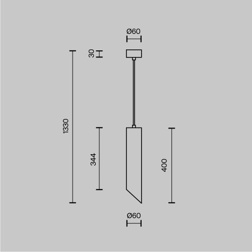 Maytoni P044PL-01-40GU10-B