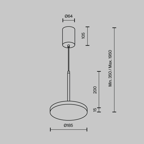 Maytoni P076PL-L12W4K-B