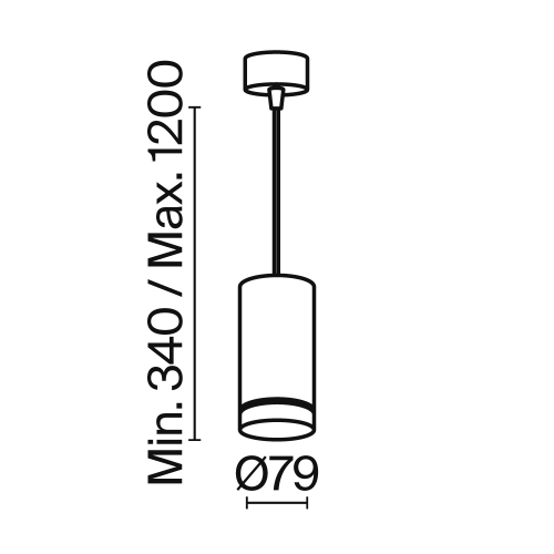Maytoni P085PL-12W3K-B