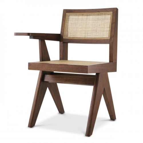 Дизайнерский стул Niclas With Desk Classic Brown 114569