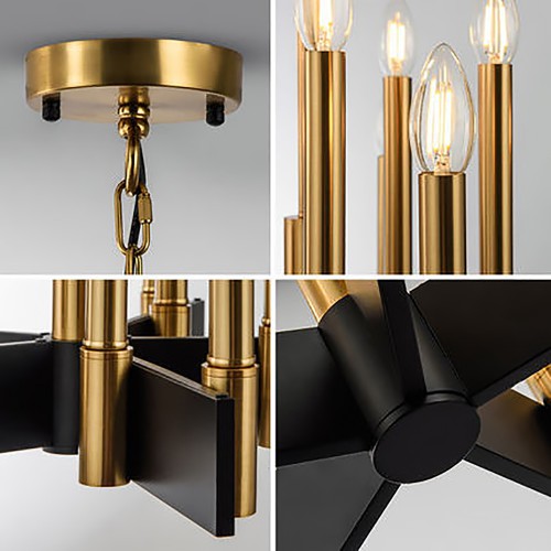 New Gold Step Chandelier