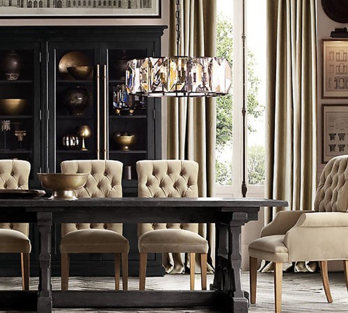 RH Harlow Crystal Round Chandelier