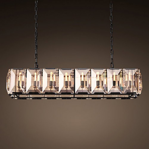 RH Harlow Crystal Square Chandelier
