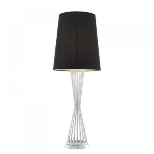 Лампа настольная Table Lamp Holmes Nickel Finish Incl Shade 111757