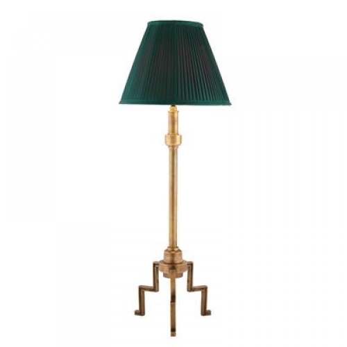Светильник Table Lamp Okura Brass Finish Incl Green Shade 111667