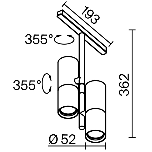 Technical TR005-4-2X12W-DS-B