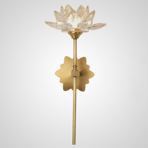 Бра дизайнерский Wish Brass Flower
